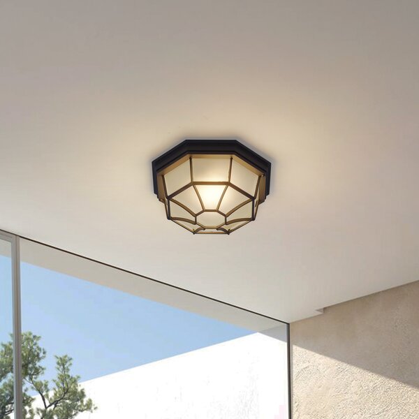 Lampade da esterno Lindby, Idril, dimmerabile, Nero, Balcone, Alluminio, Moderno