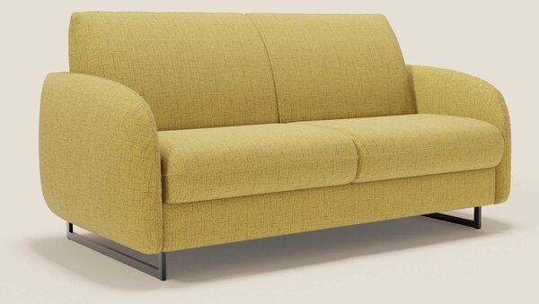 Ninfea divano letto Design Morbido con Piedini alti in Metallo e Mater