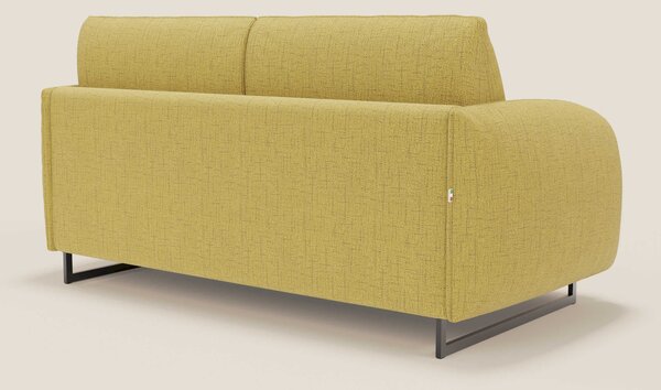 Ninfea divano letto Design Morbido con Piedini alti in Metallo e Mater