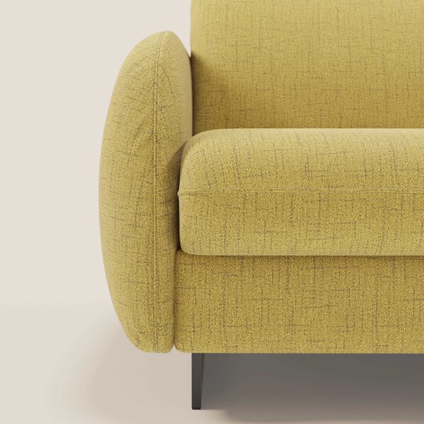 Ninfea divano letto Design Morbido con Piedini alti in Metallo e Mater