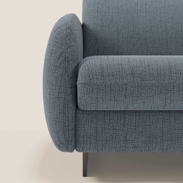 Ninfea divano letto Design Morbido con Piedini alti in Metallo e Mater