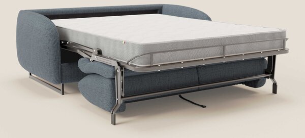 Ninfea divano letto Design Morbido con Piedini alti in Metallo e Mater