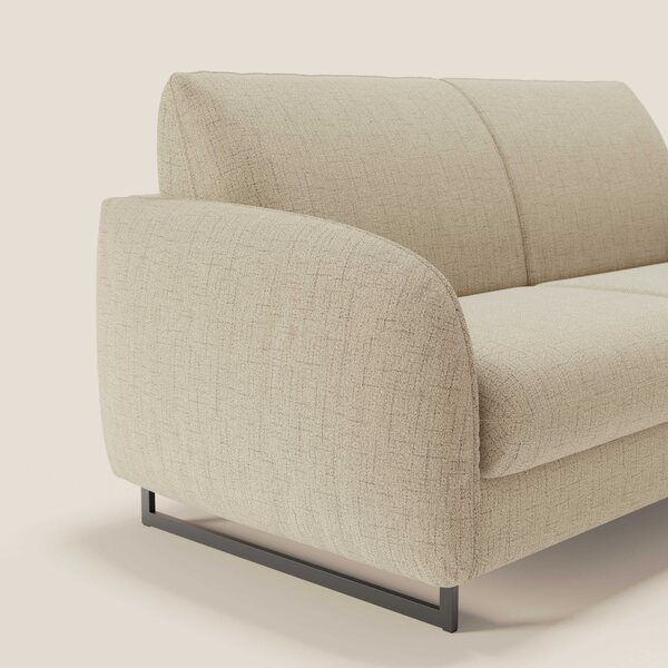 Ninfea divano letto Design Morbido con Piedini alti in Metallo e Mater