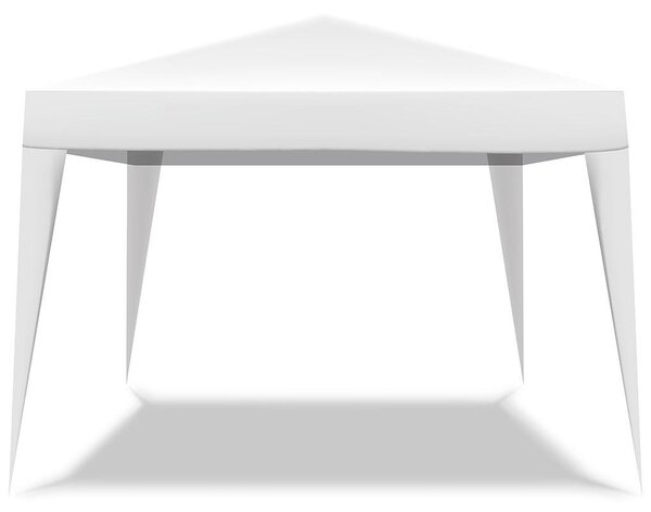 Gazebo richiudibile 3x3 pieghevole a fisarmonica automatico mercato tenda con sacca colore bianco