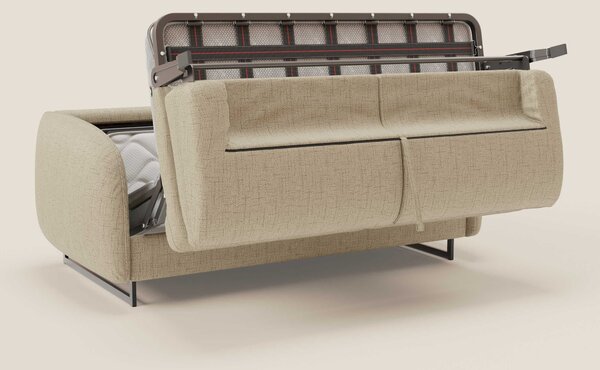 Ninfea divano letto Design Morbido con Piedini alti in Metallo e Mater