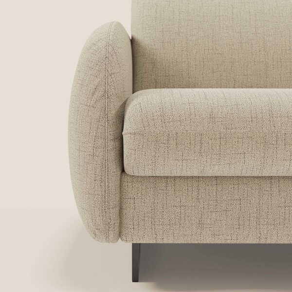 Ninfea divano letto Design Morbido con Piedini alti in Metallo e Mater