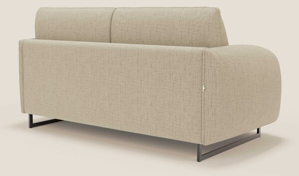 Ninfea divano letto Design Morbido con Piedini alti in Metallo e Mater