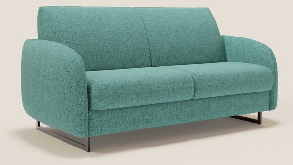 Ninfea divano letto Design Morbido con Piedini alti in Metallo e Mater