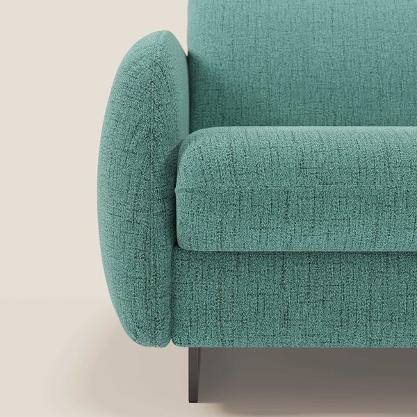 Ninfea divano letto Design Morbido con Piedini alti in Metallo e Mater