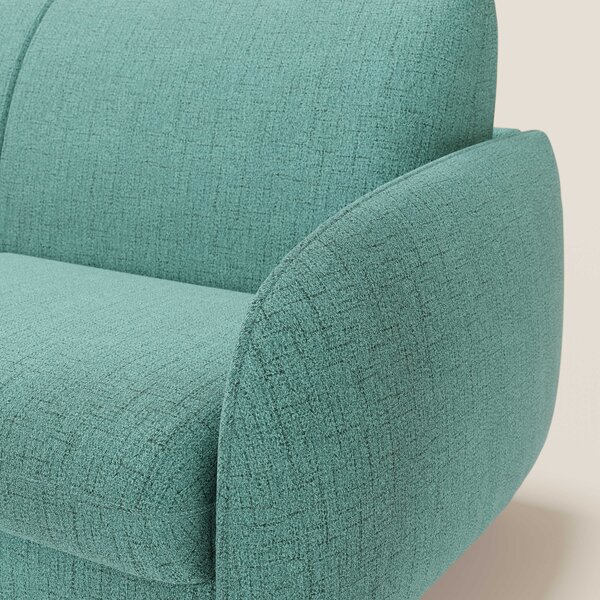 Ninfea divano letto Design Morbido con Piedini alti in Metallo e Mater