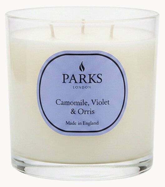 Candela profumata fatta a mano a tre stoppini Vintage Aromatherapy (camomilla, viola e muschio morbido)