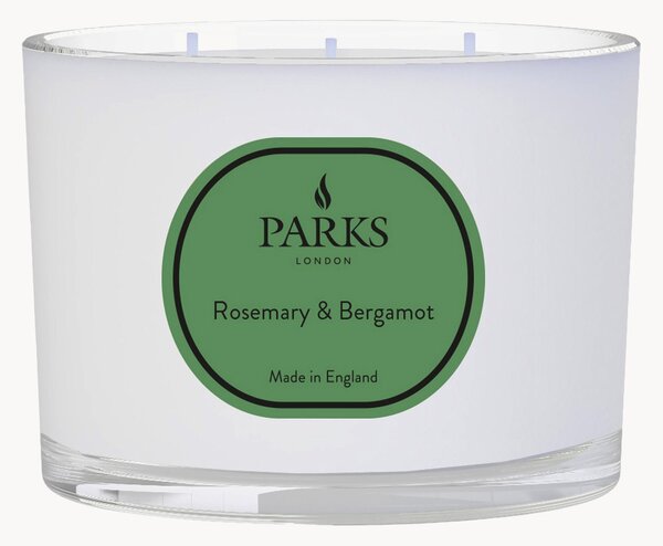Candela profumata fatta a mano a tre stoppini Vintage Aromatherapy (rosmarino, bergamotto e lavanda)