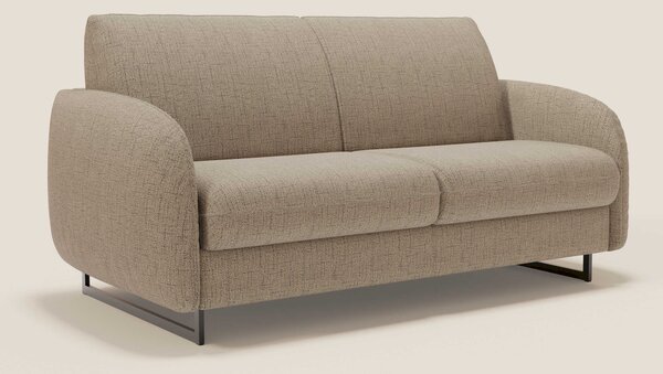 Ninfea divano letto Design Morbido con Piedini alti in Metallo e Mater