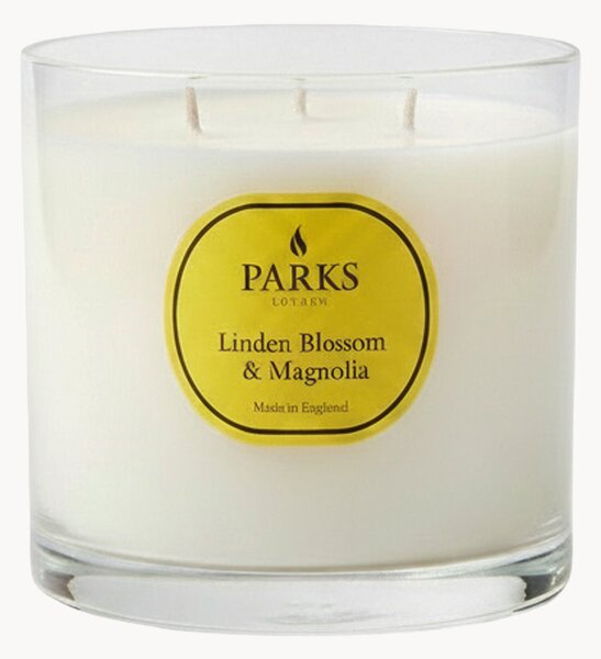 Candela profumata fatta a mano a tre stoppini Vintage Aromatherapy (fiore di tiglio, magnolia e muschio morbido)