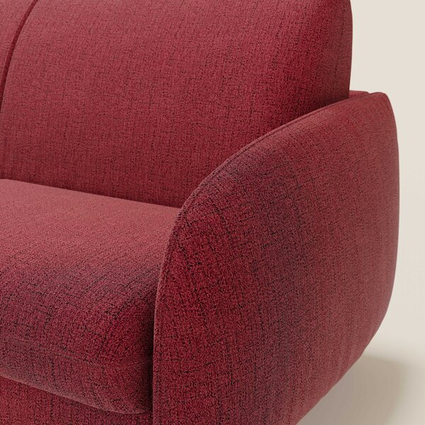 Ninfea divano letto Design Morbido con Piedini alti in Metallo e Mater
