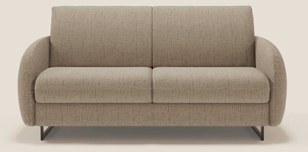 Ninfea divano letto Design Morbido con Piedini alti in Metallo e Mater
