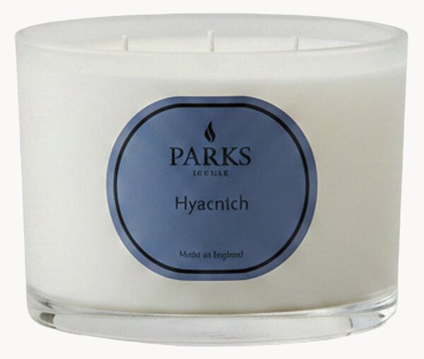 Candela profumata fatta a mano a tre stoppini Vintage Aromatherapy (giacinto, fiori verdi e muschio bianco)