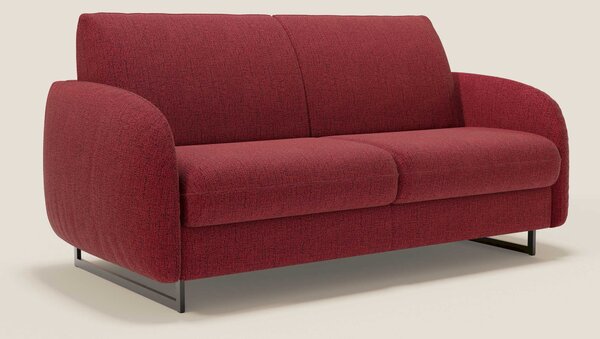 Ninfea divano letto Design Morbido con Piedini alti in Metallo e Mater