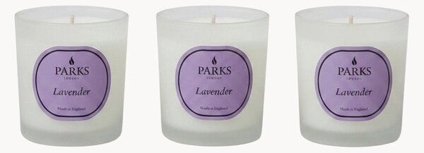 Set di 3 candele profumate fatte a mano Vintage Aromatherapy (lavanda, camomilla e muschio bianco)