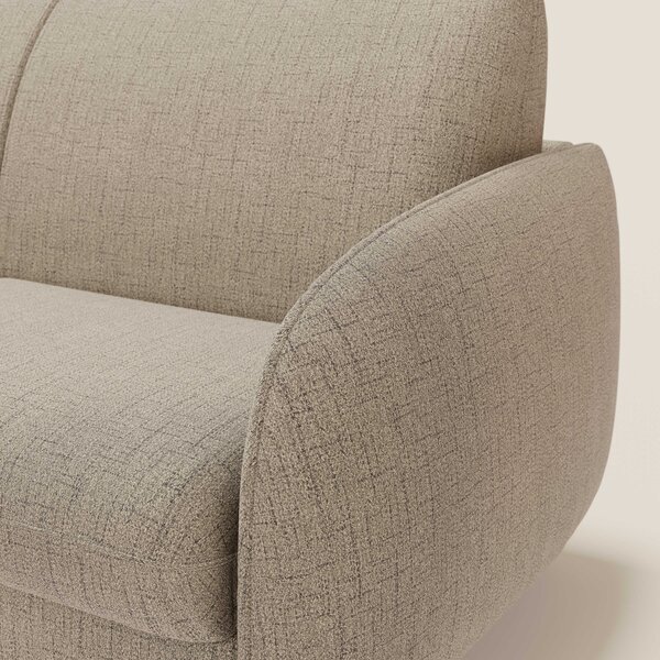Ninfea divano letto Design Morbido con Piedini alti in Metallo e Mater