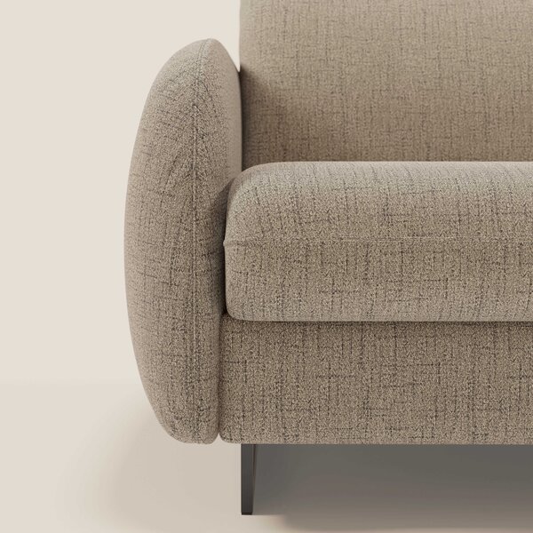 Ninfea divano letto Design Morbido con Piedini alti in Metallo e Mater