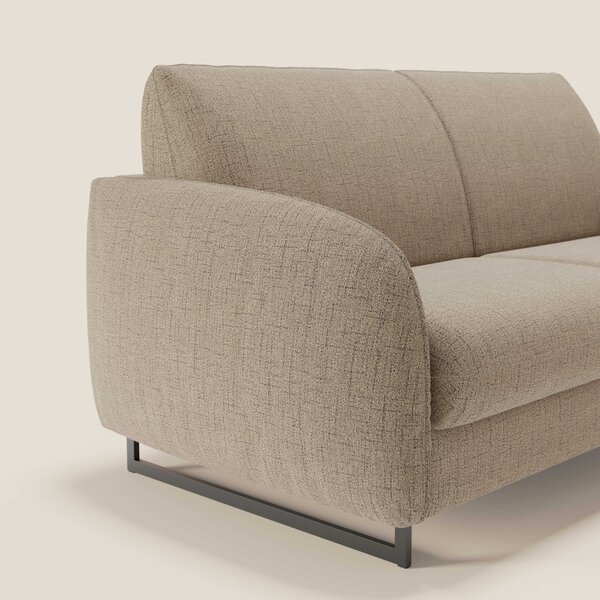 Ninfea divano letto Design Morbido con Piedini alti in Metallo e Mater