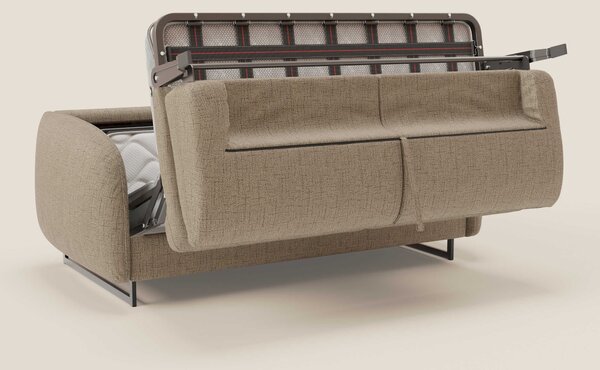 Ninfea divano letto Design Morbido con Piedini alti in Metallo e Mater