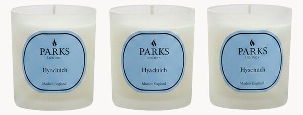 Set di 3 candele profumate fatte a mano Vintage Aromatherapy (giacinto, fiori verdi e muschio bianco)