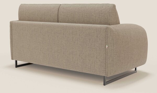 Ninfea divano letto Design Morbido con Piedini alti in Metallo e Mater