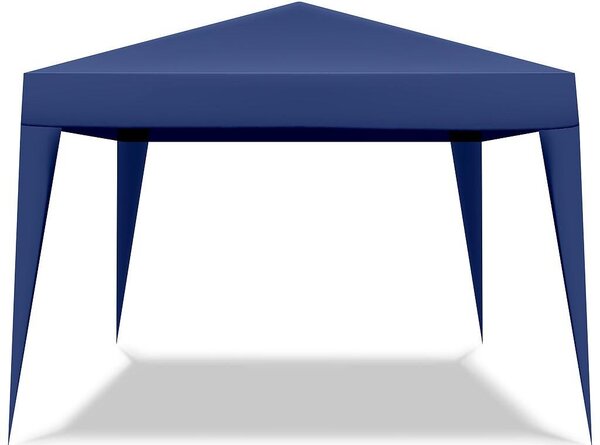 Gazebo richiudibile 3x3 pieghevole a fisarmonica automatico mercato tenda con sacca colore blu