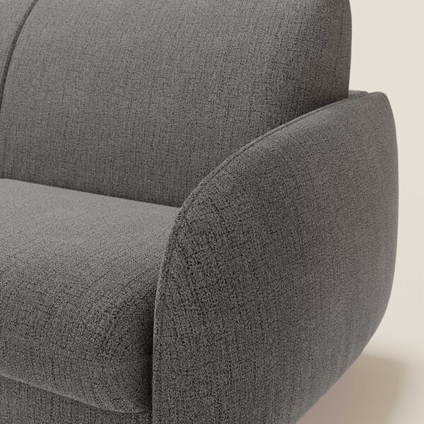 Ninfea divano letto Design Morbido con Piedini alti in Metallo e Mater
