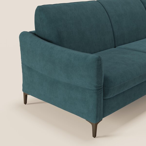 Dalia divano letto angolare con materasso alto 18 cm piedini alti e pe