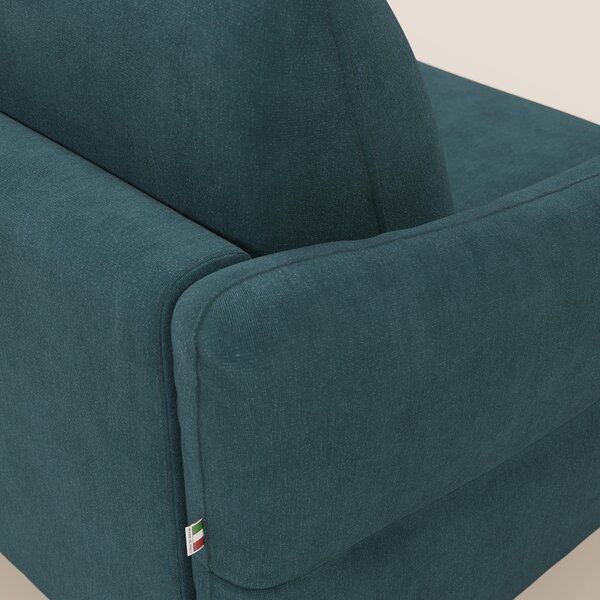 Dalia divano letto angolare con materasso alto 18 cm piedini alti e pe