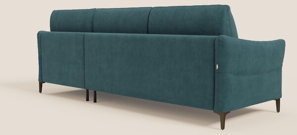 Dalia divano letto angolare con materasso alto 18 cm piedini alti e pe