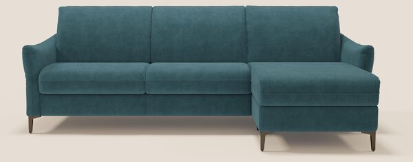 Dalia divano letto angolare con materasso alto 18 cm piedini alti e pe