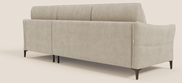 Dalia divano letto angolare con materasso alto 18 cm piedini alti e pe