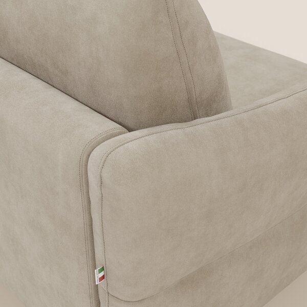 Dalia divano letto angolare con materasso alto 18 cm piedini alti e pe