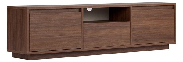 Mobile TV colore naturale scuro con effetto noce 160x42x30 cm Sentinel – Kalune Design