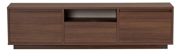 Mobile TV colore naturale scuro con effetto noce 160x42x30 cm Sentinel – Kalune Design