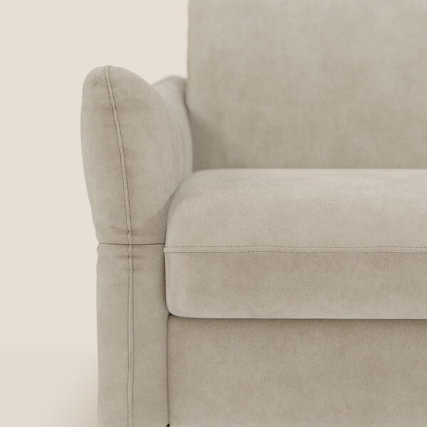 Dalia divano letto angolare con materasso alto 18 cm piedini alti e pe