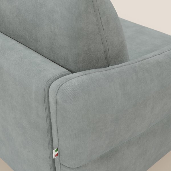 Dalia divano letto angolare con materasso alto 18 cm piedini alti e pe