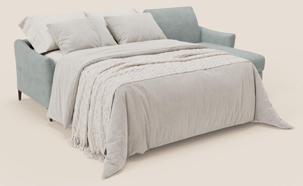 Dalia divano letto angolare con materasso alto 18 cm piedini alti e pe