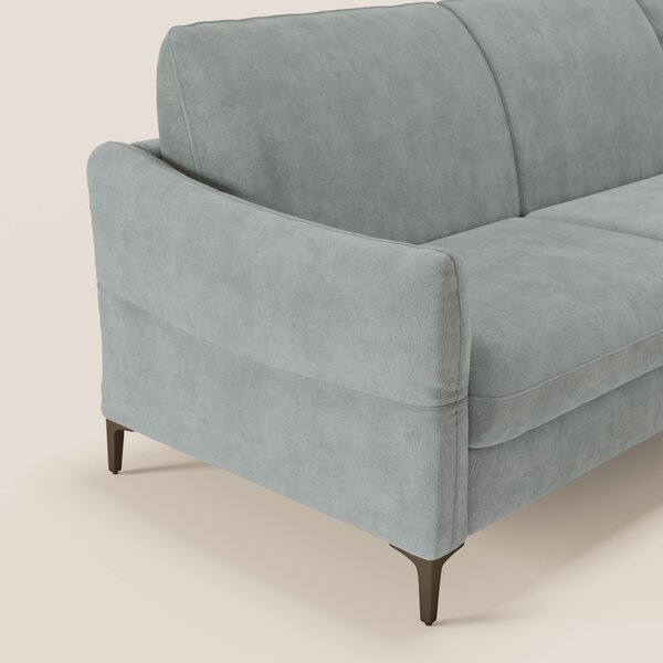Dalia divano letto angolare con materasso alto 18 cm piedini alti e pe