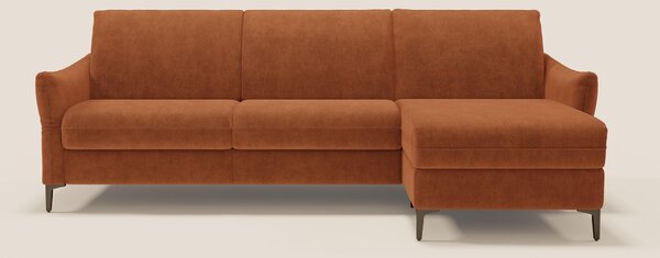 Dalia divano letto angolare con materasso alto 18 cm piedini alti e pe
