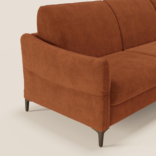 Dalia divano letto angolare con materasso alto 18 cm piedini alti e pe