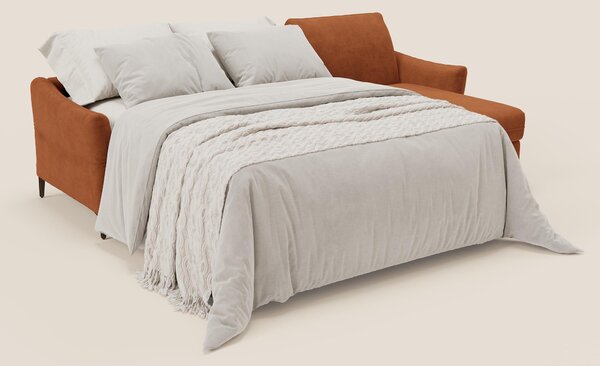 Dalia divano letto angolare con materasso alto 18 cm piedini alti e pe