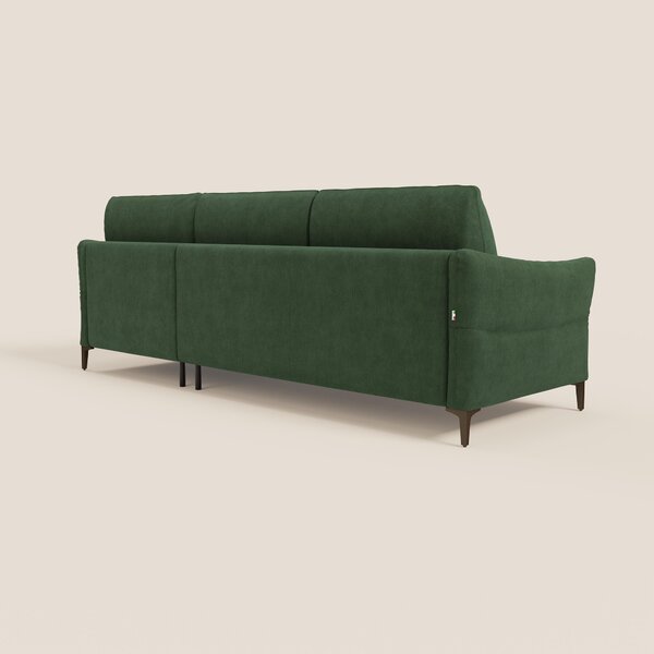 Dalia divano letto angolare con materasso alto 18 cm piedini alti e pe