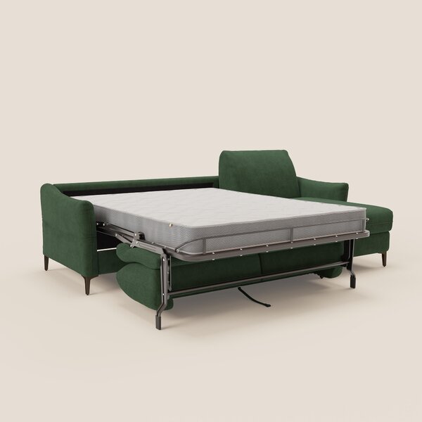 Dalia divano letto angolare con materasso alto 18 cm piedini alti e pe