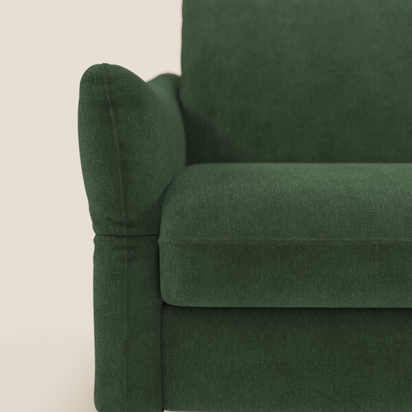 Dalia divano letto angolare con materasso alto 18 cm piedini alti e pe