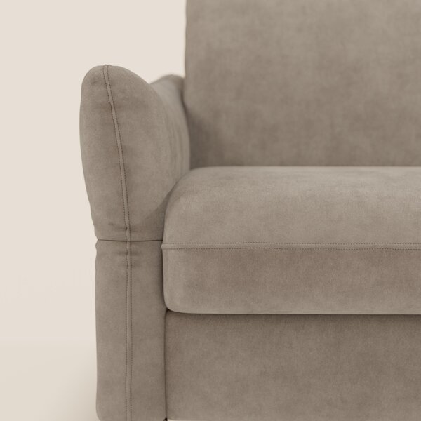 Dalia divano letto angolare con materasso alto 18 cm piedini alti e pe